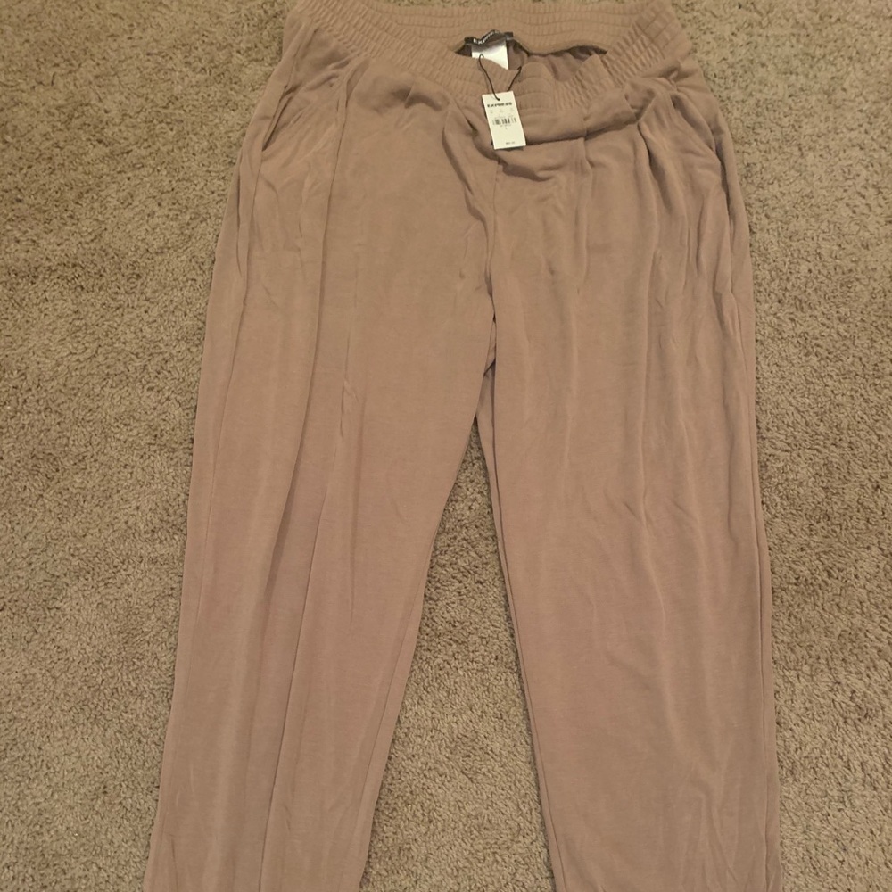 Light pink jogger pants